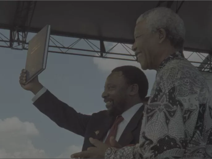 Nelson Mandela Waving